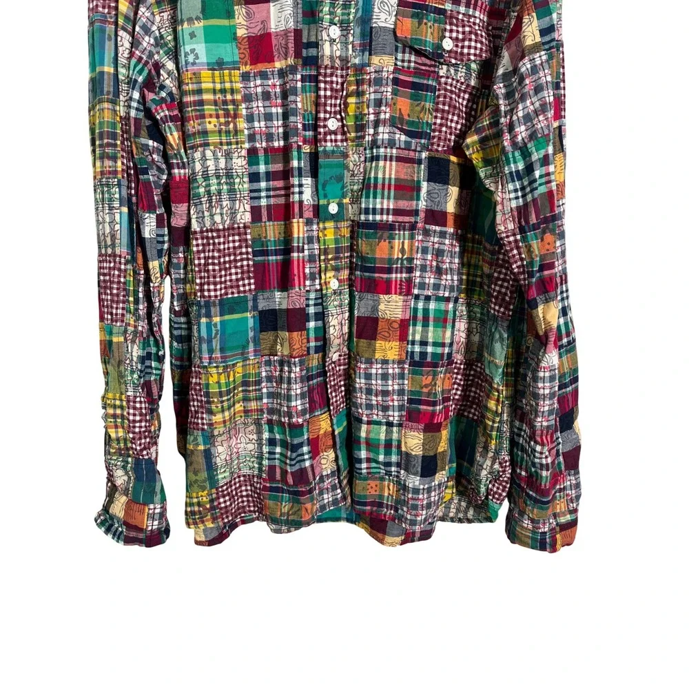 RALPH LAUREN Patchwork Madras Multicolor‎ Button Down Shirt - Picture 5 of 8